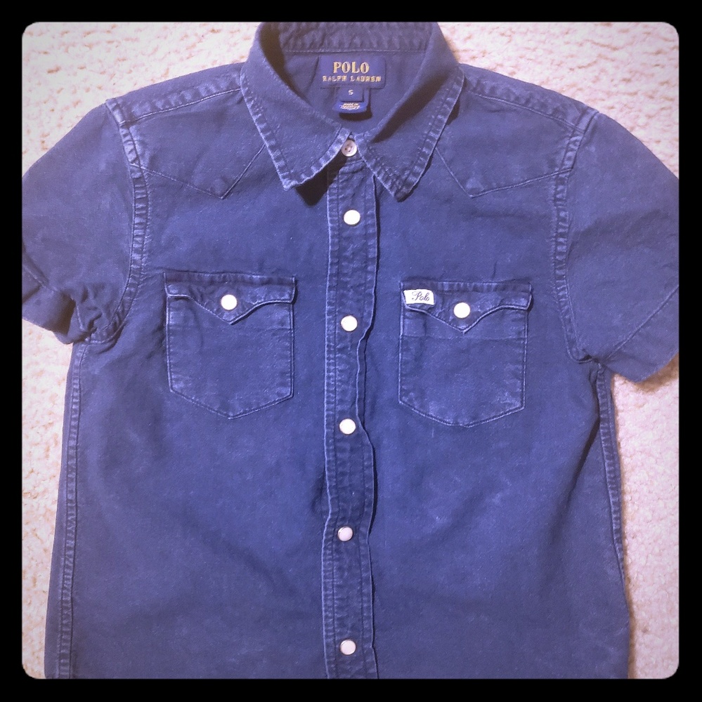 Denim Polo Ralph Lauren Shirt 5t